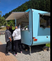 Camion de restauration mobile de style vintage personnalisé pour glaces, frites et traiteur mobile (résistant à la rouille) – Camion-restaurant-café