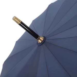 Custom Luxury Golf <b>Umbrella</b> with Branded Logo for Promotions Waterproof Fully-Automatic Wood Handle <b>Large</b> Canopy - Product Image 2