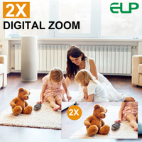 Cámara USB Pequeña ELP 2160P con Zoom Digital 2X, Cámara de Vigilancia CCTV IMX415, Video 4K, Webcam Ultra HD, 82 Grados, Baja Distorsión, Mini Cámara de Seguridad
