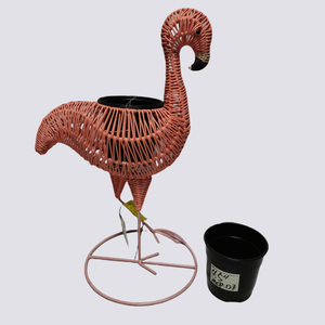 Couvre-pots de fleurs en rotin en forme d'<span class=keywords><strong>animaux</strong></span> tissés créatifs personnalisables, <span class=keywords><strong>pot</strong></span> de fleurs artisanal pour la décoration de jardin et de maison, plantation - Product Image 4