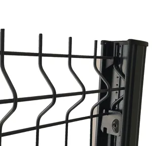 Easyclips la migliore vendita facile installazione perimetrale di sicurezza del giardino 3d recinzione in rete metallica di ferro curvo recinzione a forma di pesca