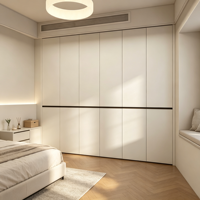 Armoire de rangement en bois avec tiroirs pour vêtements de chambre à coucher, idéale pour les rénovations d'appartements modernes et luxueux