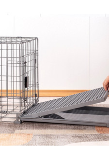 Stevige kunststof hondenkooi met knoopsluiting, makkelijk schoon te maken, milieuvriendelijk dierenhuis voor kleine rassen, stijlvolle woonkamer dierenmand - Product Image 3