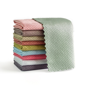 Vente en gros de tampons pour essuyer la vaisselle en <span class=keywords><strong>verre</strong></span> absorbant l'eau pas facile de perdre ses cheveux Écailles de poisson Chiffon pour laver la vaisselle - Product Image 3