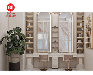 Mobilier de salon de beauté européen |   Comptoir d'exposition de produits de salon sur mesure et designs d'aménagement intérieur de salon - Product Image 5