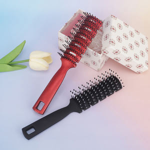 Peluquería Masaje Chops Peine ABS Plástico Masaje Peine Cepillo para el cabello con dientes de nylon - Product Image 4