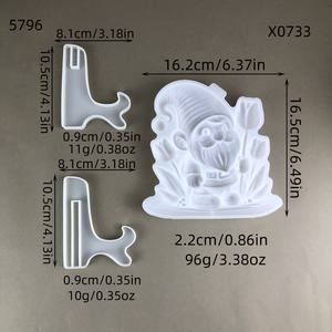 Molde de Silicona para Resina Hecho a Mano, Estilo DIY, Adornos Decorativos y Herramientas para Pasteles, Molde de Yeso para Resina - Product Image 3