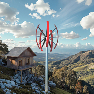 Máy phát điện tua bin gió trục đứng sử dụng gia đình 5KW 3KW 1KW, công suất định mức 48V 5000W, sản phẩm năng lượng gió - Product Image 2