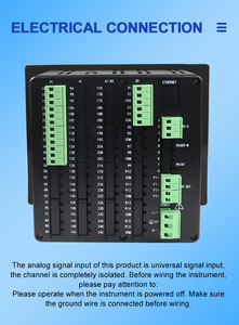 เครื่องบันทึกข้อมูลแบบไร้กระดาษหน้าจอสัมผัส OEM 32 ช่องสัญญาณ พร้อมรีเลย์เตือนภัย ฟังก์ชัน USB สำหรับเครื่องมือทดสอบอุตสาหกรรม - Product Image 5