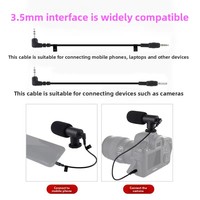 Microphone Lavalier Filaire 3,5 mm en Forme de L pour Appareil Photo DSLR, Diffusion en Direct, Réduction du Bruit, Interview, Enseignement, Chant