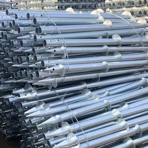 Sistema de Montaje Solar con Tornillo de Sujeción a Tierra, Poste de Acero Galvanizado en Caliente para Estructura de Soporte de Paneles Fotovoltaicos - Product Image 4