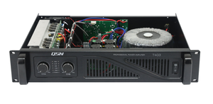 Amplificador Profesional T403 en Oferta, 2 Canales, Clase H, 300WX2, Tamaño Pequeño, Ligero, Tecnología SMT para Sistema de Arreglo Lineal - Product Image 4