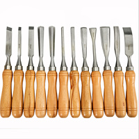 Lot de 12 gouges à bois professionnelles pour sculpture, tournage et menuiserie DIY