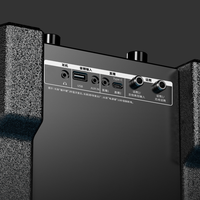 Enceinte trolley rechargeable avec entrée microphone, système audio portable haute puissance pour événements en extérieur