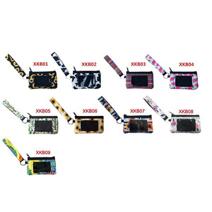 Promotional Sublimation <strong>Neoprene</strong> Wallet Keychain Blanks <strong>Neoprene</strong> Keychain <strong>Wristlet</strong> - Product Image 2