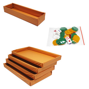 Mini Mahjong Tiles Portable Travel Set Acrylic Crystal Mahjong For Chess Card <b>Entertainment</b> 4 Players Universal Use - Product Image 5