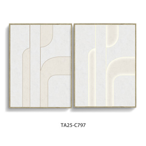 Minimalistische geometrische LED canvas wanddecoratie, moderne lijsten wandkunst voor woonkamer huisdecoratie - Product Image 5