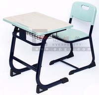 Juego de Mesa y Silla de Madera Moderna para Aula Escolar, Muebles de Lectura para Niños de Primaria