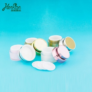 Hot Bán 30 Gam 50 Gam Acrylic Red Trắng Chăm Sóc Da Bao Bì Vòng <span class=keywords><strong>Container</strong></span> Cho Mỹ Phẩm Kem Jar Với Nắp - Product Image 5