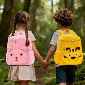 Sesame Baby Cartoon Bear <b>Backpack</b> 13 Inches Waterproof For <b>Kids</b> School Education Unisex 3-6 Years - Product Image 2