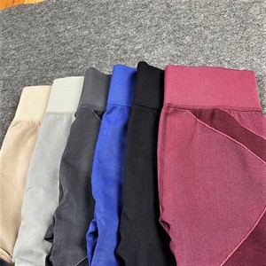 OEM Hollow Out Sexy Seamless Sport Fitness Yoga Wear Gym Outfit Activewear Mesh Long Sleeve Yoga Pant Leggings Mujeres Conjunto de 2 piezas - Product Image 5