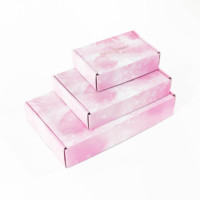 Vente en gros de stockage de tissu d'usine pliable ondulé Mailer expédition Mailer emballage de vêtements boîtes d'emballage pour vêtements