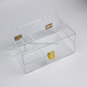 Tùy Chỉnh Độc Quyền Lớn Nhỏ Bán Buôn Hộp Đồ Trang Sức Hiển Thị Trường Hợp Món Quà Trong Suốt Acrylic Hộp Đồ Trang Sức <span class=keywords><strong>Plexi</strong></span> Rõ Ràng Hộp Đồ Trang Sức - Product Image 1
