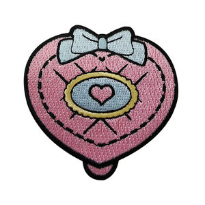 자수 배지 도매 맞춤 로고 열부착 3D 효과 핑크 DIY 디자이너 의류 자수 패치 - Product Image 3