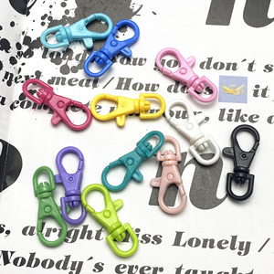 <b>Plastic</b> Clip Buckle Colorful Keychain <b>Hooks</b> For DIY Craft Accessories Small Swivel Snap <b>Hook</b> Durable <b>Plastic</b> Buckles - Product Image 2