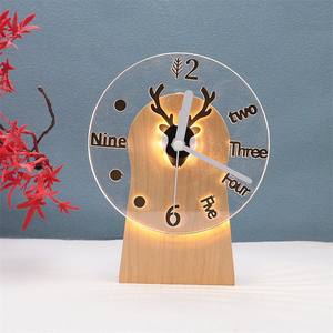 Joli <span class=keywords><strong>ours</strong></span> <span class=keywords><strong>avec</strong></span> <span class=keywords><strong>coeur</strong></span> 3D illusion capteur tactile rvb réveil lampe télécommande veilleuse pour cadeau de décoration - Product Image 2