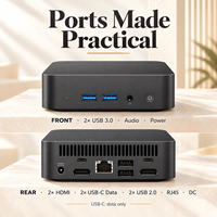 OEM Intel Core I5 6200U 8 16GB 256 512GB Dual HD-MI Gigabit LAN Win11/10 Mini PC Gaming Komputer Desktop Kecil untuk Rumah dan Kantor
