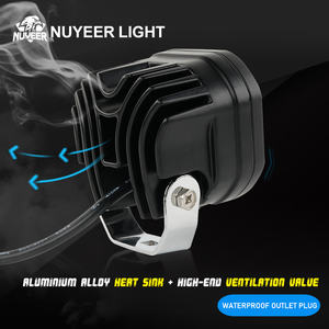 40W 4x4 Offroad LED İş işık barlar su geçirmez lazer sis bakla araba kamyon traktör motosiklet ve araç için 3 inç <span class=keywords><strong>12V</strong></span> far - Product Image 5