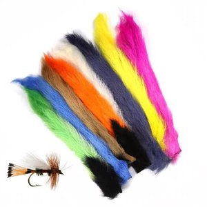 Colas de ternera natural, fibra de pelo de ternera arrugada, materiales para <span class=keywords><strong>atado</strong></span> de moscas con patrones Crazy Charlie para Bonefish <span class=keywords><strong>y</strong></span> Steelhead - Product Image 1