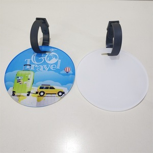 Etiquetas de Equipaje Personalizadas de Acrílico Circular de 10 cm RubySub, Etiquetas de Equipaje para Sublimación - Product Image 6