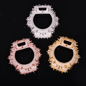 Boîtier de montre serti de diamants D VVS1 Moissanite pour G-series Shock, entièrement serti de diamants, passe le testeur de diamants, certification GRA - Product Image 6