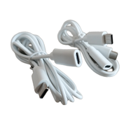 Kabel Data USB Type C 2C Female ke Male 2M 3M Pengisian Cepat Grosir, 5A, Selubung PVC untuk Ponsel & Kamera