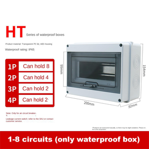 กล่องจ่ายไฟฟ้าพลาสติก ABS กันน้ำสำหรับภายนอกอาคาร HT8 ระดับการป้องกัน IP65 กล่องหุ้มอุปกรณ์อิเล็กทรอนิกส์ - Product Image 6