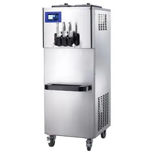Jin Li Sheng PUMP FED Soft Serve Ice Cream Machine BQ332 Floor Standing 2 Tank 3 Flavor Commercial Soft Ice Cream Machine