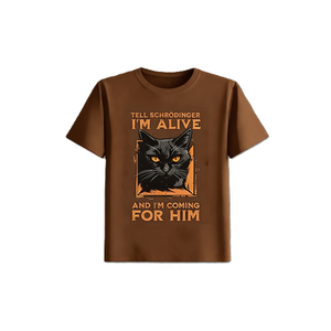 T-shirt humoristique avec motif de chat de Schrödinger, humoristique scientifique, <span class=keywords><strong>blague</strong></span> geek, t-shirt graphique. - Product Image 5