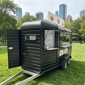 Remolque de Pizza DOT OEM, Camión de Comida Tipo Horse Box, Cocina Móvil Totalmente Equipada, Carrito de Café VIN - Product Image 5