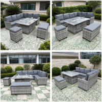 Gewerbliche Modulare Outdoor PE-Rattan-Sofagarnitur, 6063-T5 Aluminiumrahmen, Hotel-Resort OEM Großbestellung