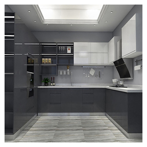 NỘI THẤT PHÒNG Đựng Thức Ăn Đơn Vị Tủ Bếp Nóng Bán Sang Trọng Rắn Gỗ Màu Trắng Tủ Bếp Hiện Đại Counter 5 Năm - Product Image 5