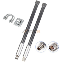 Antenne WiFi double bande 6dBi 2,4 GHz 5,8 GHz à gain élevé en fibre de verre omnidirectionnelle étanche pour station de base extérieure avec connecteur N-J