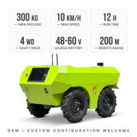 Châssis de robot UGV autonome pour navigation extérieure ROS2, contrôle multi-interface CAN RS485, plateforme ouverte pour la planification de trajets