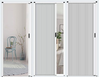 Porte pliante sans rail moderne, isolation thermique - cloison en nid d'abeille en aluminium pour les intérieurs contemporains, salle de bain, utilisation hôtelière