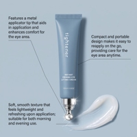 Crème raffermissante pour les yeux avec applicateur métallique pour les yeux fatigués et les poches sous les yeux, hydratante, longue durée, éclaircissante