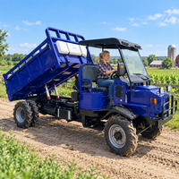 Camion benne agricole diesel 4x4 de 2-3 tonnes à levage hydraulique pour le transport en verger et en vignoble – Choix Économique