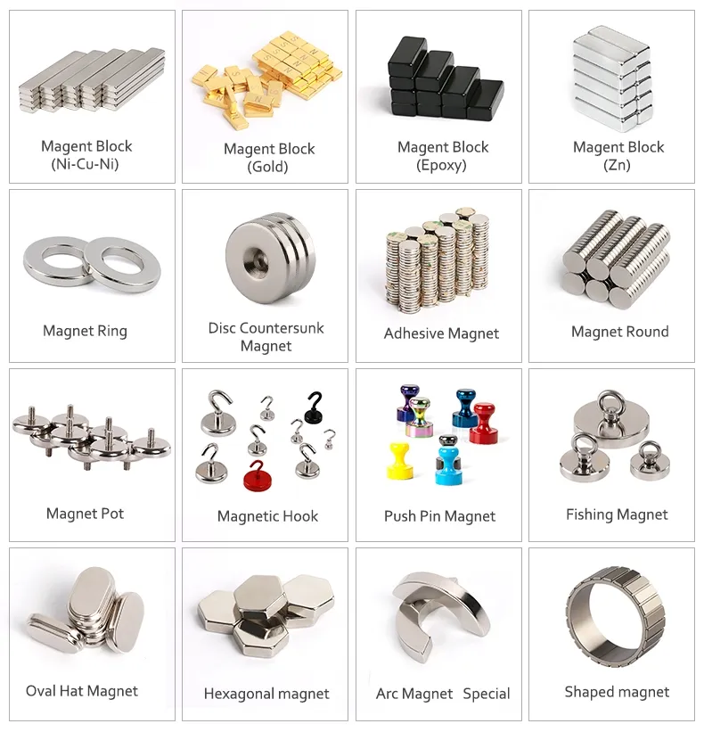 Magneti potenti ad alte prestazioni N55 magnete permanente al neodimio magnetico N42sh prezzo