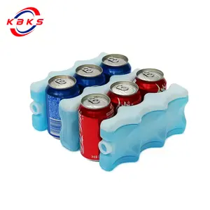 Hot Selling KBKS 640ML Outdoor Events Camping Picnic Cans Beverage Gel Ice Brick Hard Shell Ice Pack For Drinks