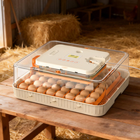 Incubateur d'œufs automatique WONEGG 56H avec contrôleur de température numérique, couveuse de taille moyenne pour poulets, canards, oies, oiseaux, reptiles